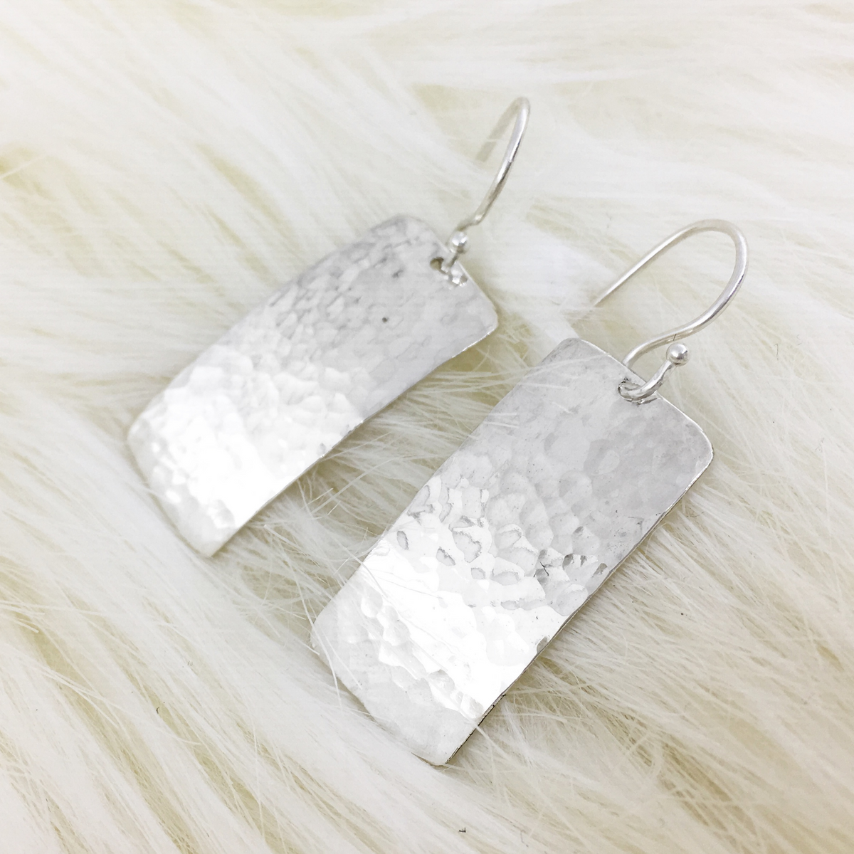 Selling Sterling Silver Large Rectangular Earrings