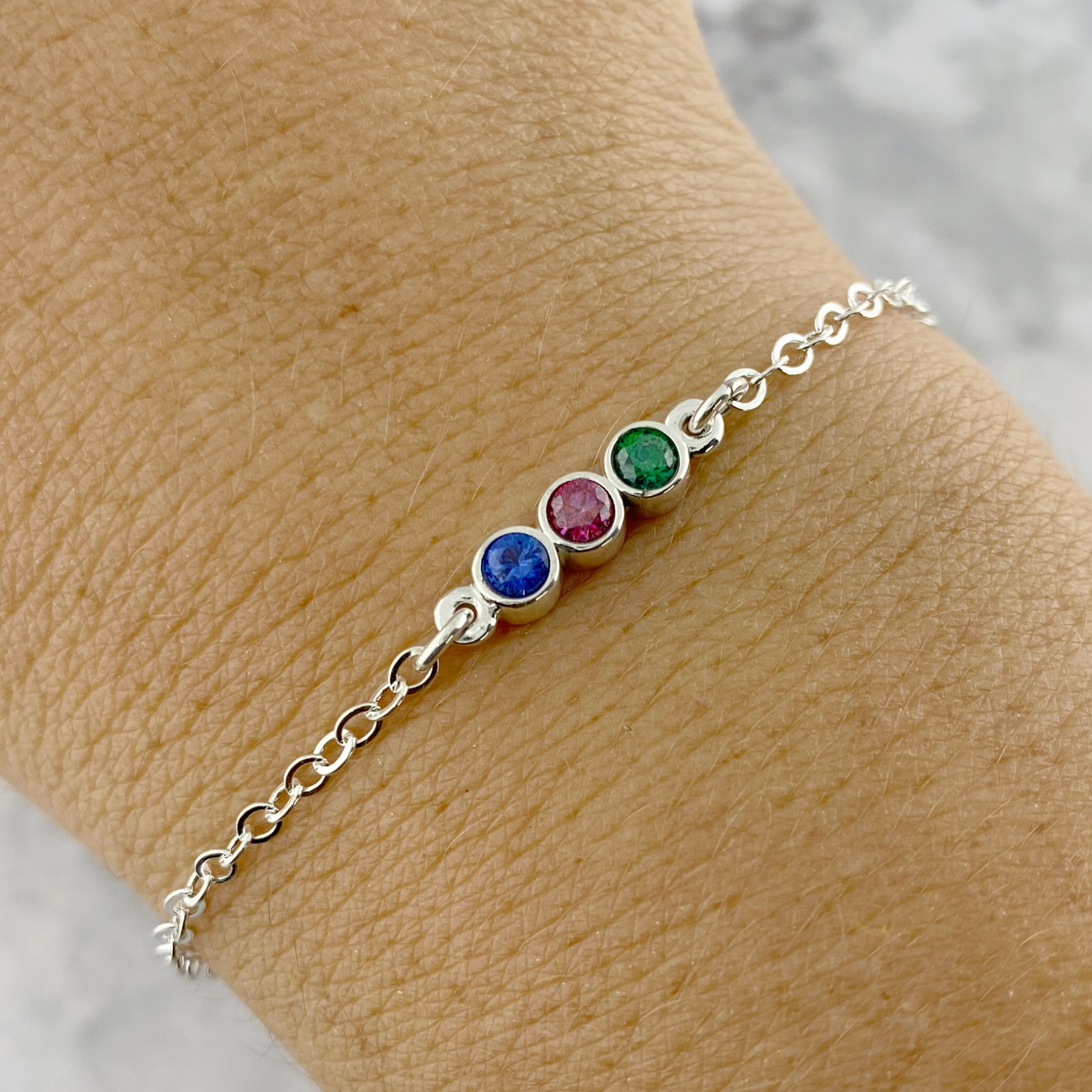 Girls 2025 birthstone bracelet